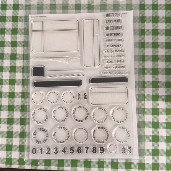 Heidi Swapp Stamp Society Stamp Set - Picture 1 of 1